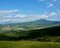 Alla mia destra il Monte Amiata e Abbadia San Salvatore abbarbicata alle sue pendici...