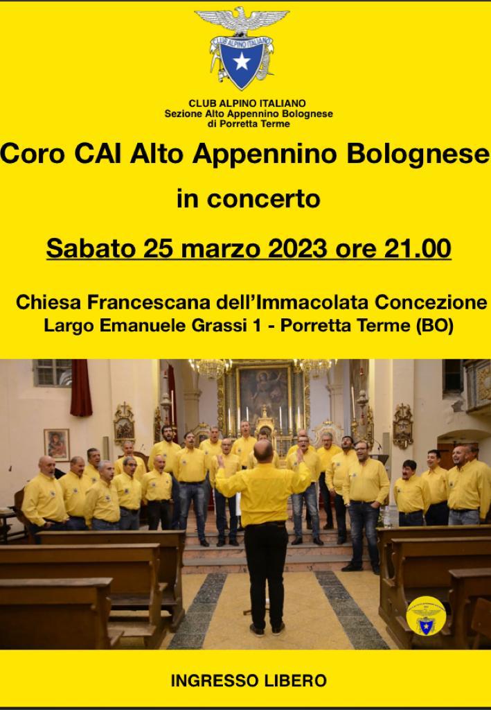 Sabato 25 marzo 2023 Concerto Coro CAI AAB