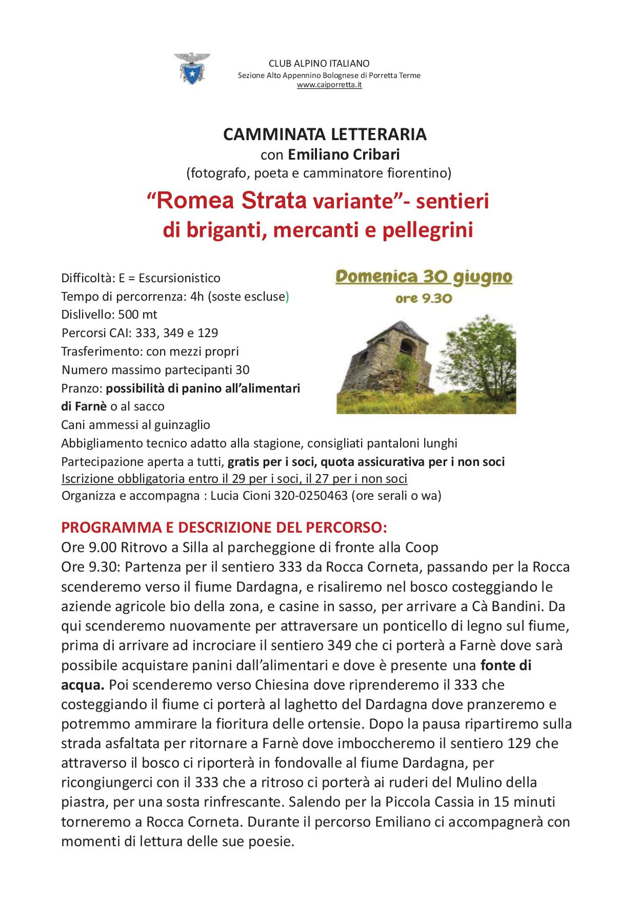 2024 06 30 Camminata Letteraria Romea Strata