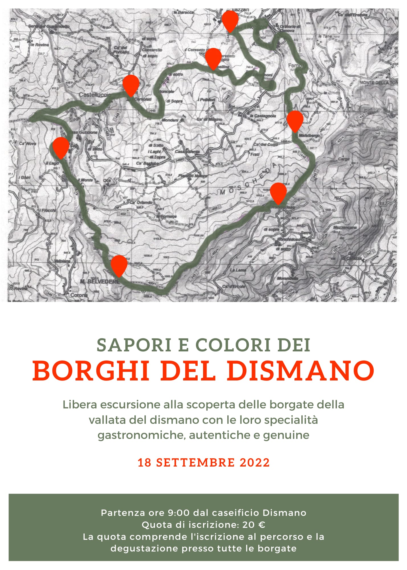 18 settembre 2022 Sapori e borghi del Dismano